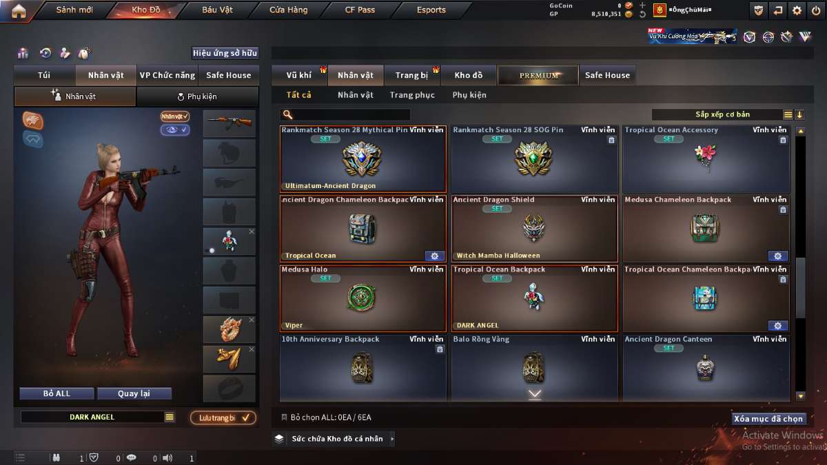 shop acc cf uy tin gia re